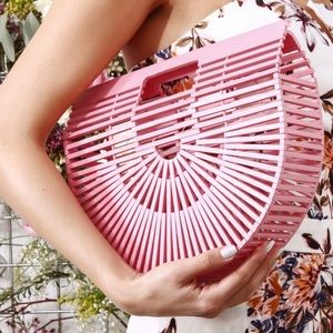 Kayla Structured Wood Bag